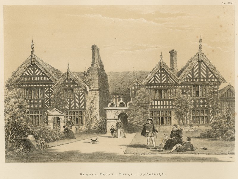 Frente del jardín, Speke, Lancashire de Joseph Nash