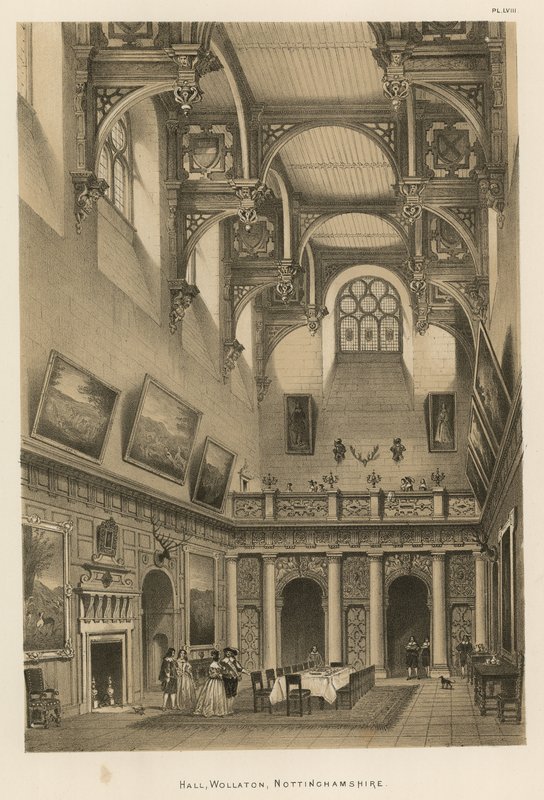 Salón, Wollaton, Nottinghamshire de Joseph Nash