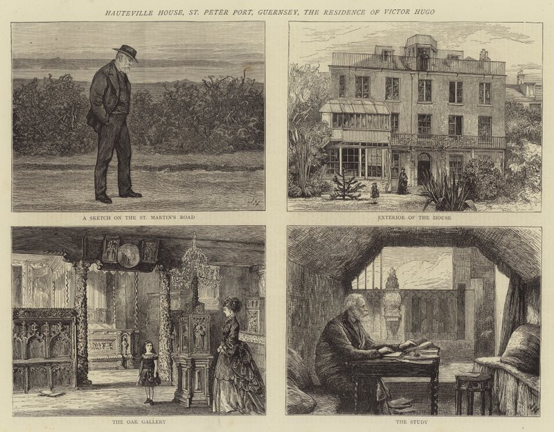 Casa Hauteville, St Peter Port, Guernsey, la residencia de Victor Hugo de Joseph Nash