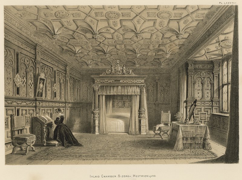 Cámara incrustada, Sizergh, Westmoreland de Joseph Nash