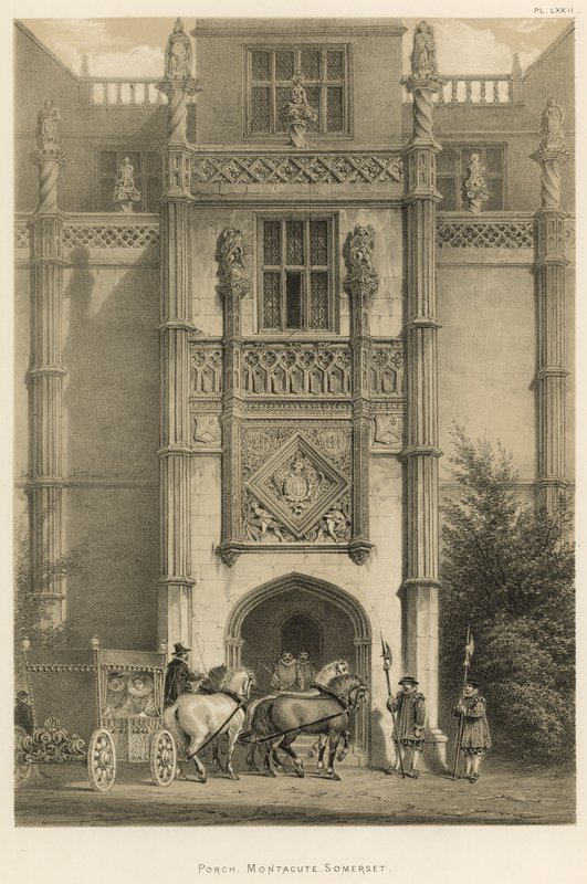 Porche, Montacute, Somerset de Joseph Nash