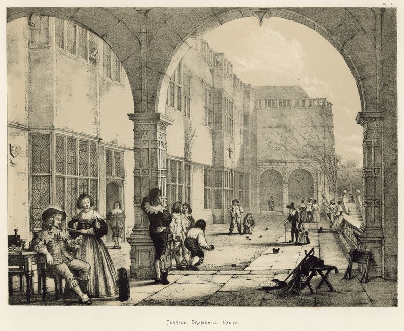 Terraza, Bramshill, Hants de Joseph Nash