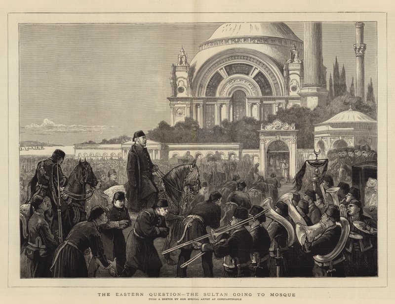 La Cuestión Oriental, el Sultán yendo a la Mezquita de Joseph Nash