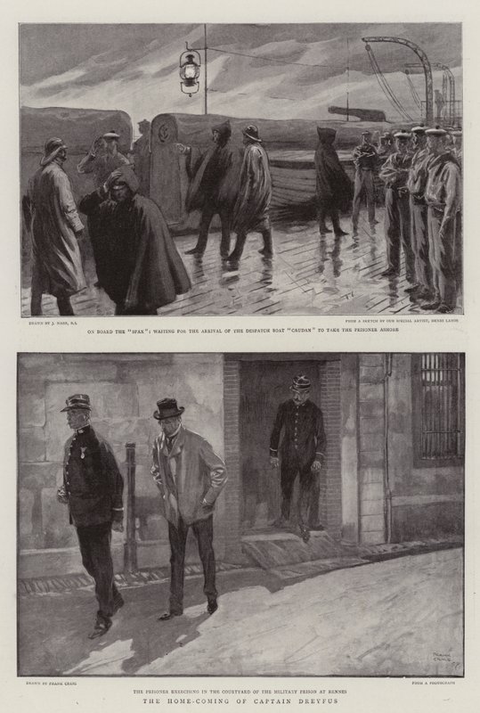 El regreso a casa del Capitán Dreyfus de Joseph Nash