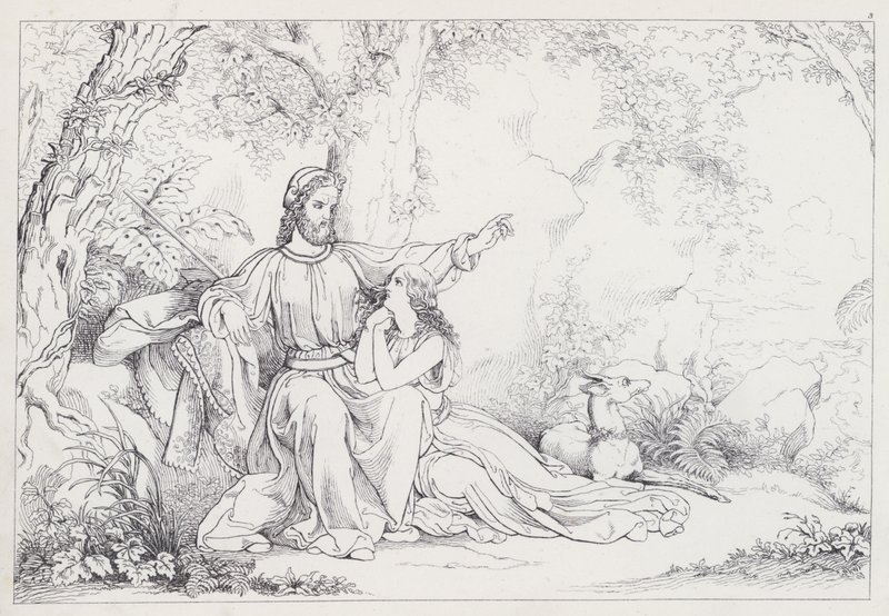 La Tempestad de Shakespeare, Acto I, Escena 2 de Joseph Noel after Paton