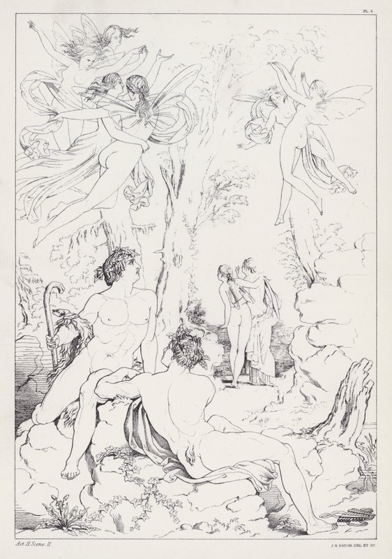 Prometeo liberado de Shelley, Acto II, Escena 2 de Joseph Noel after Paton