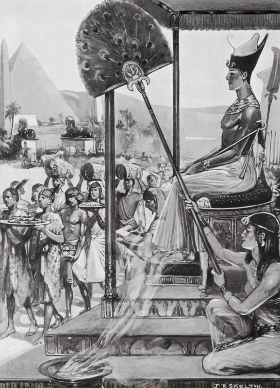 Homenaje a Ramsés II, dinastía XIX (litografía) de Joseph Ratcliffe (after) Skelton