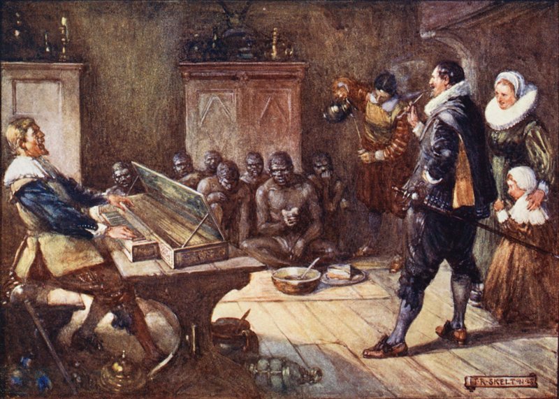 Van Riebeck entretiene a los hotentotes (litografía en color) de Joseph Ratcliffe (after) Skelton