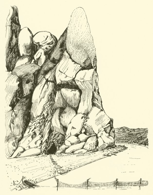 Cueva donde vivieron el Hombre y la Mujer por primera vez de Joseph Rudyard (after) Kipling