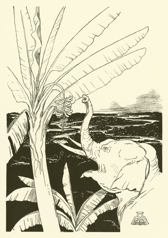El hijo del elefante va a recoger plátanos de Joseph Rudyard (after) Kipling