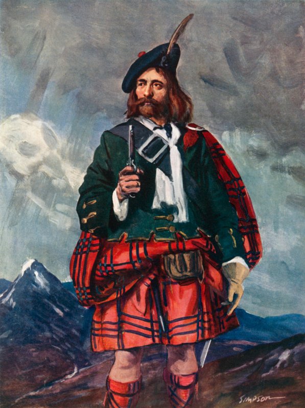 Rob Roy Mac Gregor, 1660-1735 de Joseph Simpson