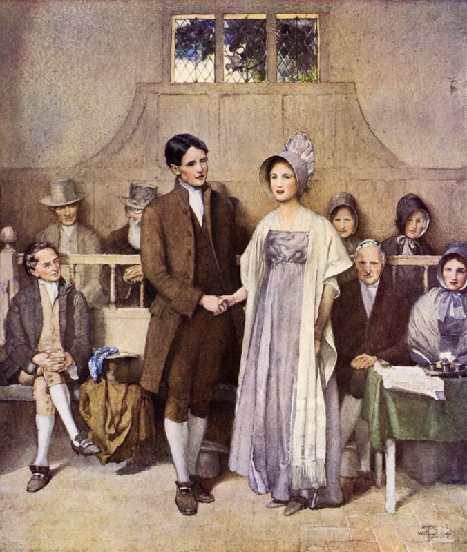 Una Boda Cuáquera, Amor y Lealtad de Joseph Walter West
