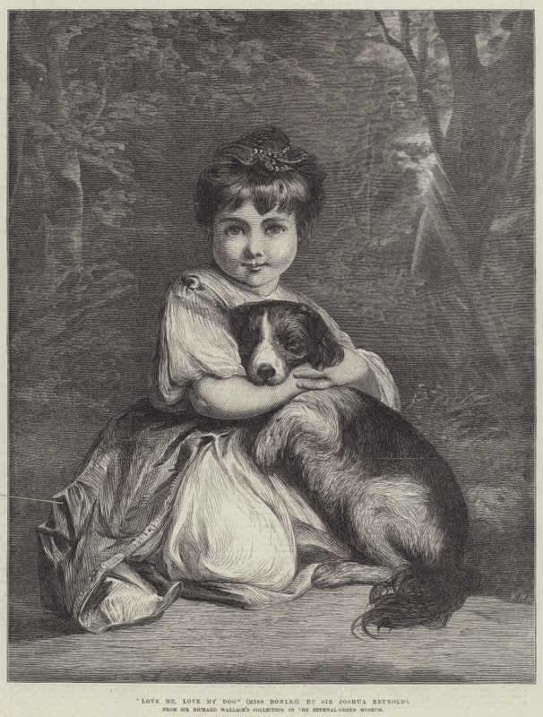 Ámame, ama a mi perro, Miss Bowles de Joshua Reynolds