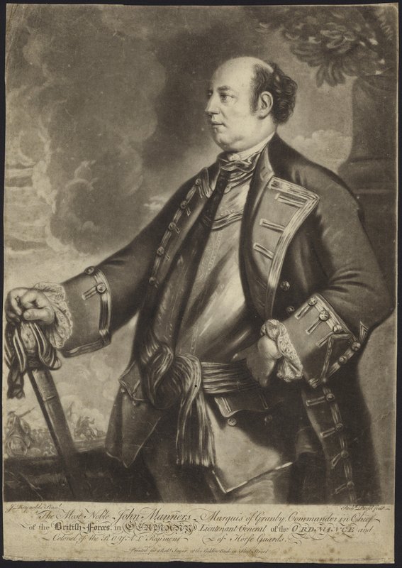 Retrato del Teniente General John Manners de Joshua Reynolds