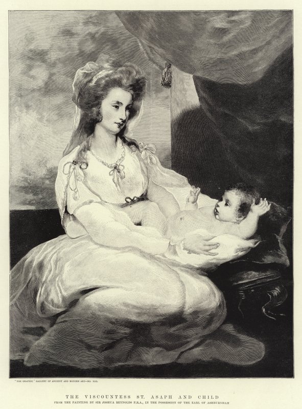 La vizcondesa de St Asaph y su hijo de Joshua Reynolds