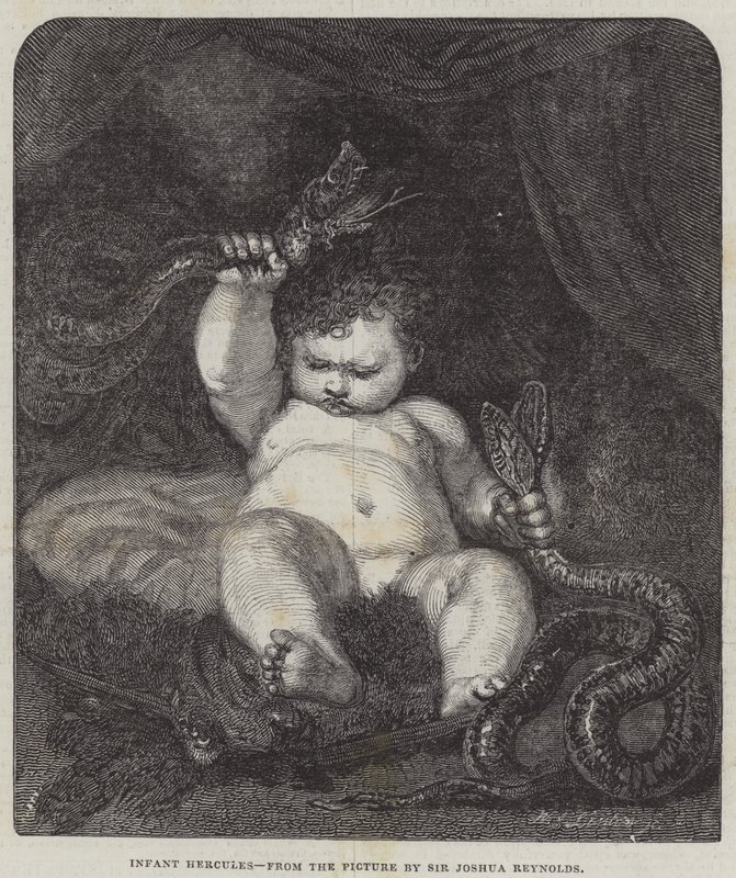 Hércules infante de Joshua Reynolds