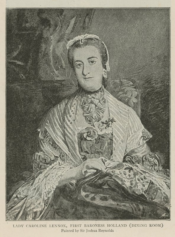 Lady Caroline Lennox, Primera Baronesa Holland de Joshua Reynolds