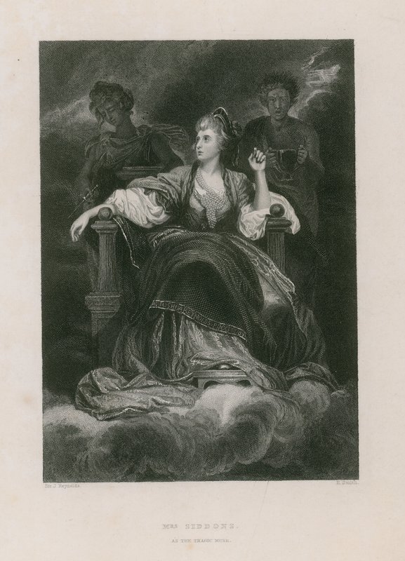 La Sra. Siddons como la Musa trágica de Joshua Reynolds