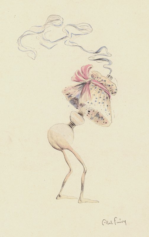 Figura, posiblemente representando una botella de perfume de Jules Abel Faivre