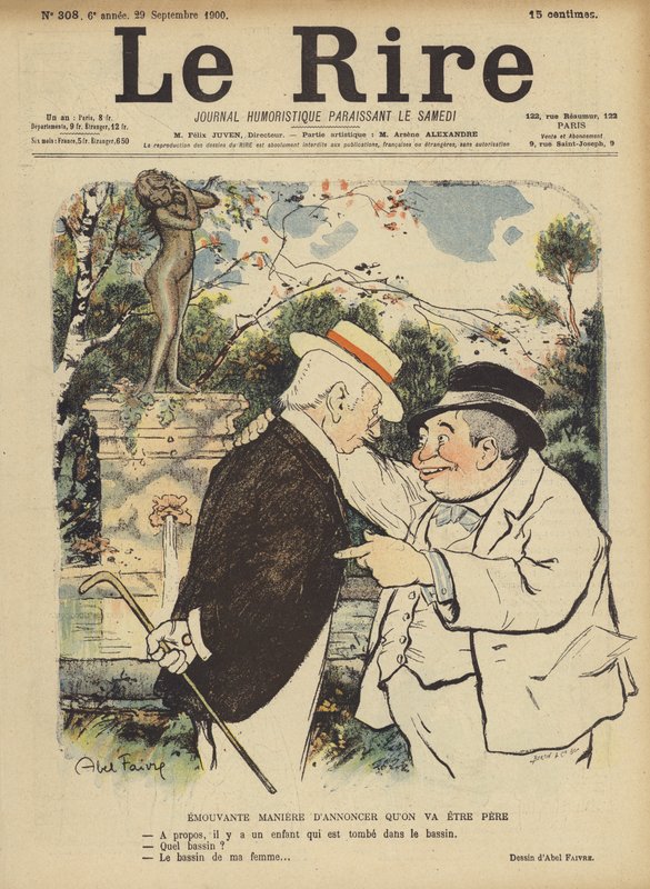 Ilustración para Le Rire de Jules Abel Faivre