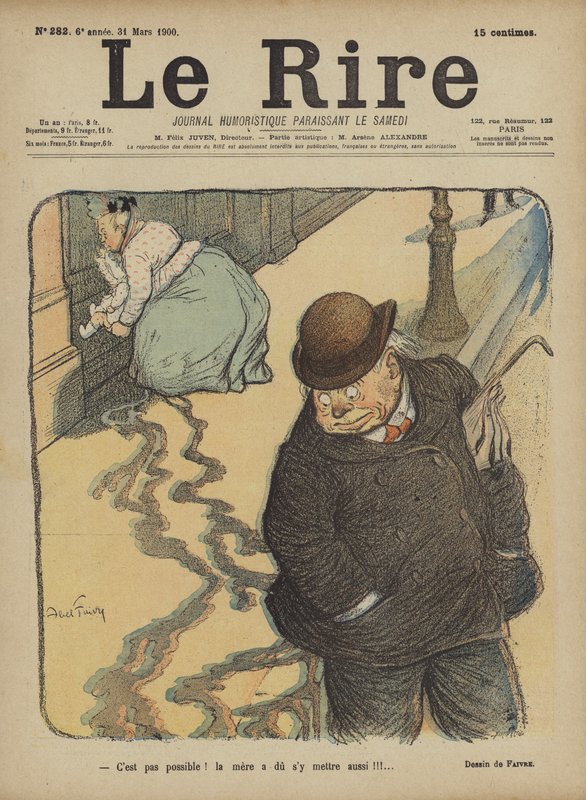 Ilustración para Le Rire de Jules Abel Faivre