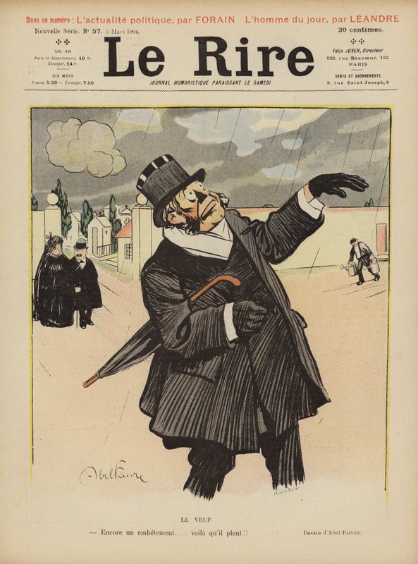 Ilustración para Le Rire de Jules Abel Faivre