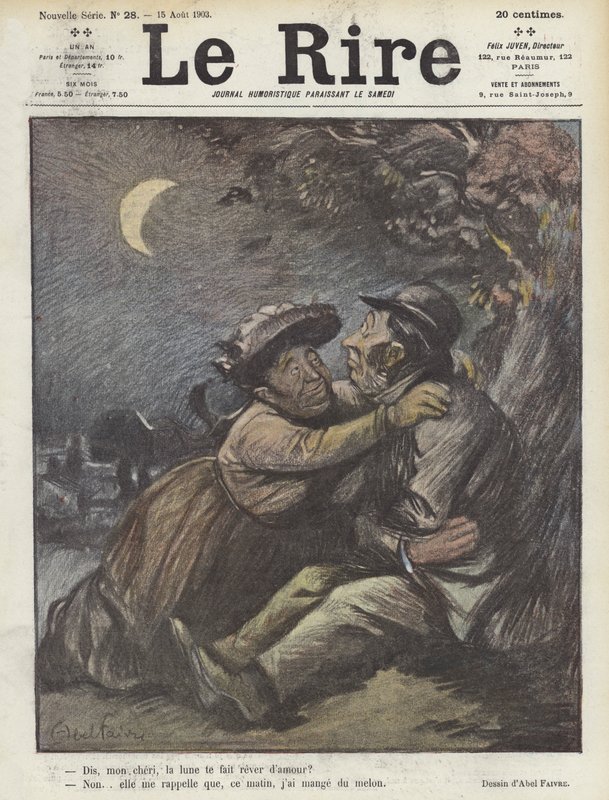 Ilustración para Le Rire de Jules Abel Faivre