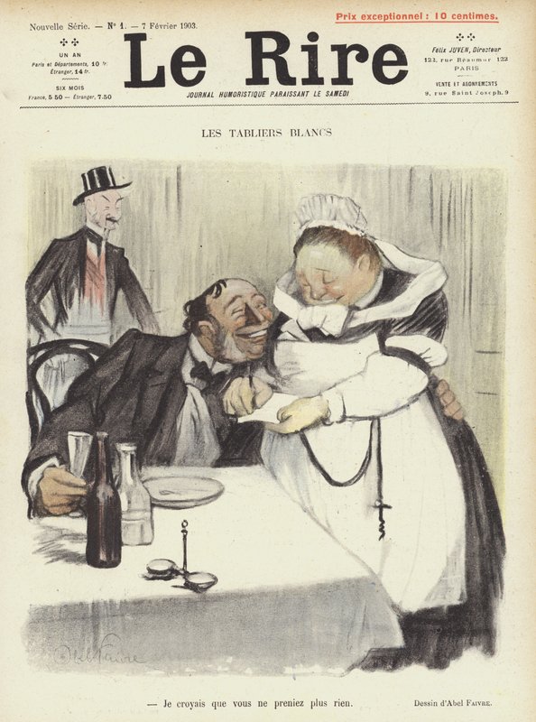 Ilustración para Le Rire de Jules Abel Faivre
