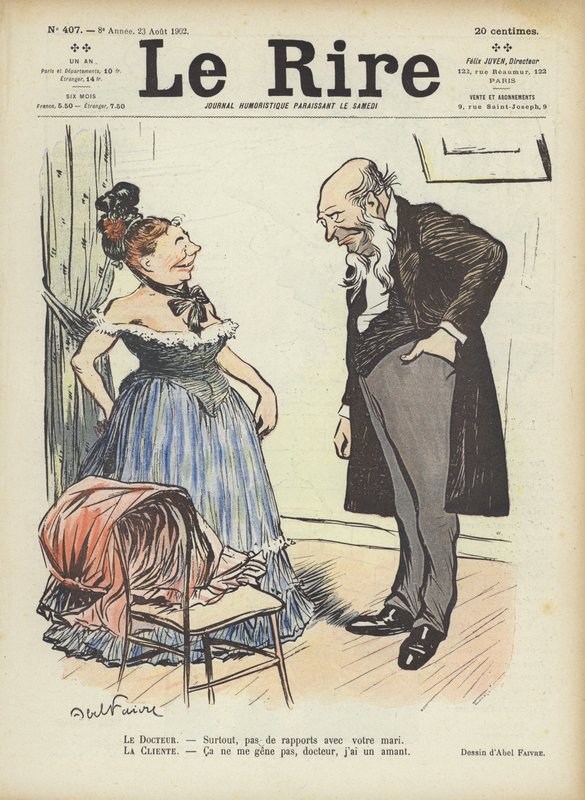 Ilustración para Le Rire de Jules Abel Faivre