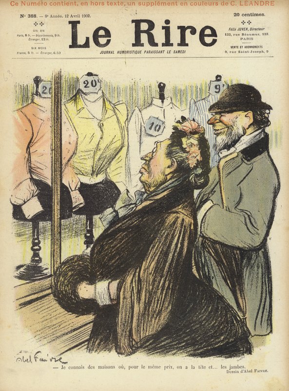 Ilustración para Le Rire de Jules Abel Faivre