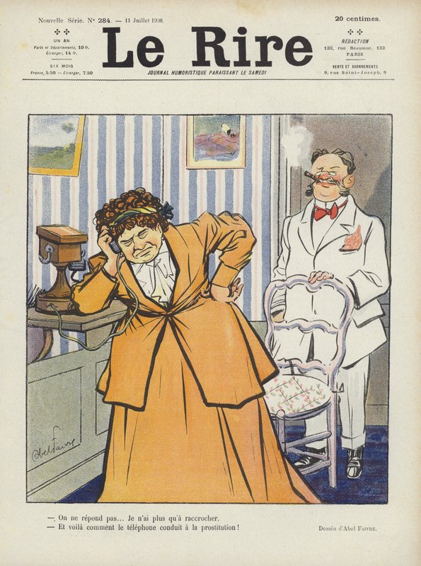 Ilustración para Le Rire de Jules Abel Faivre