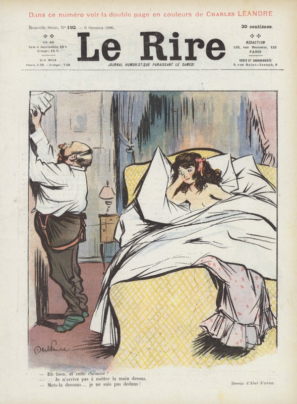 Ilustración para Le Rire de Jules Abel Faivre