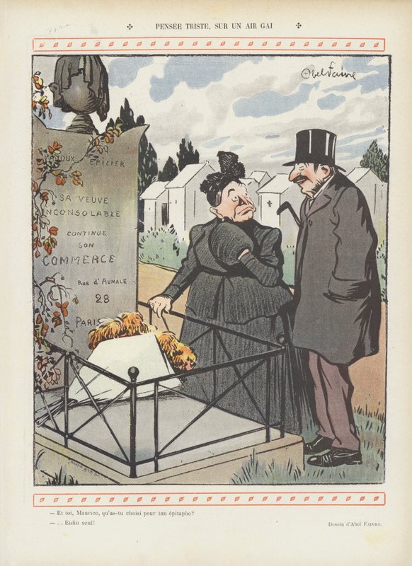Ilustración para Le Rire de Jules Abel Faivre