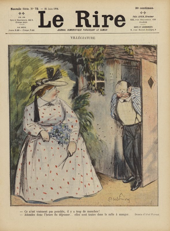 Ilustración para Le Rire de Jules Abel Faivre