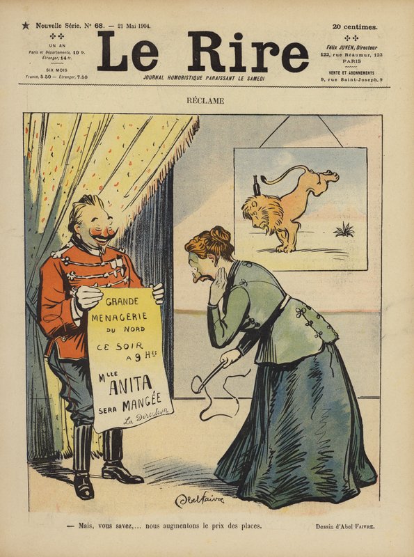 Ilustración para Le Rire de Jules Abel Faivre