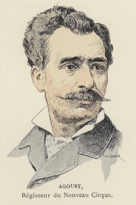 Agoust, director del Nouveau Cirque de Jules Arsene (after) Garnier