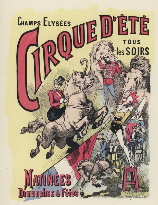 Póster de circo de Jules Arsene (after) Garnier