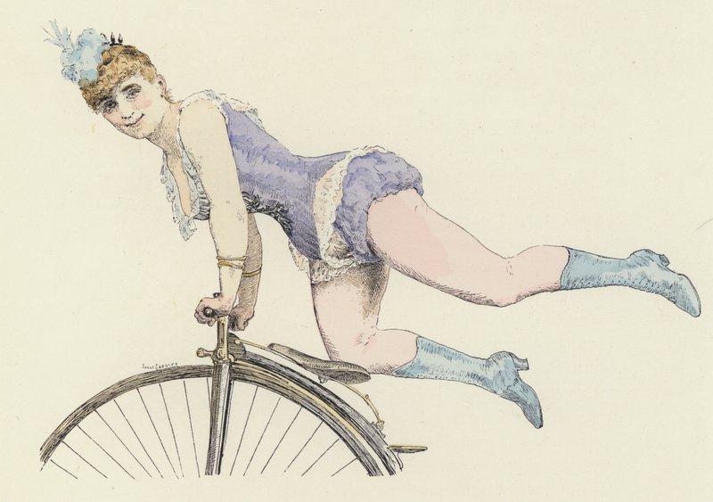 Artista ciclista de Jules Arsene Garnier
