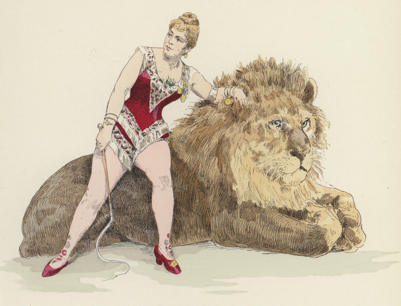 Domadora de leones de Jules Arsene Garnier