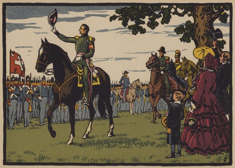 Guillaume Henri Dufour, general y ingeniero suizo de Jules Courvoisier