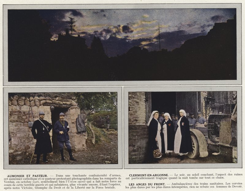 Aumonier y Pastor, Clermont-En-Argonne, Los Ángeles del Frente de Jules Gervais Courtellemont