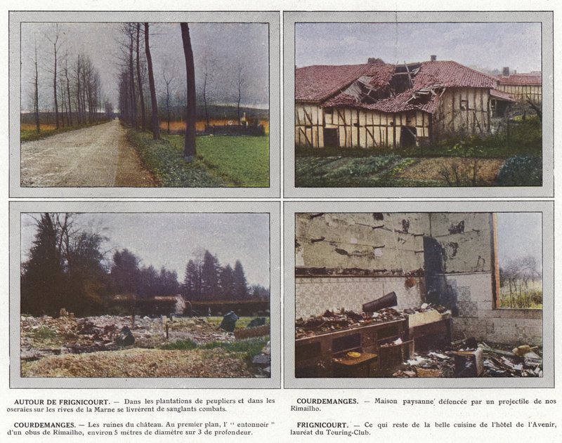 Alrededor de Frignicourt, Courdemanges, Courdemanges, Frignicourt de Jules Gervais Courtellemont