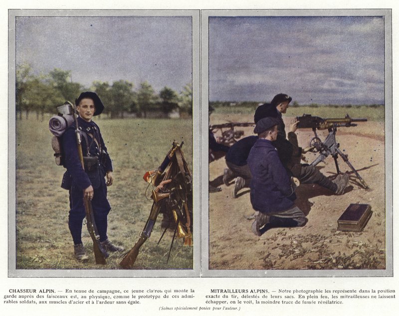 Cazador Alpino, Ametralladores Alpinos de Jules Gervais Courtellemont