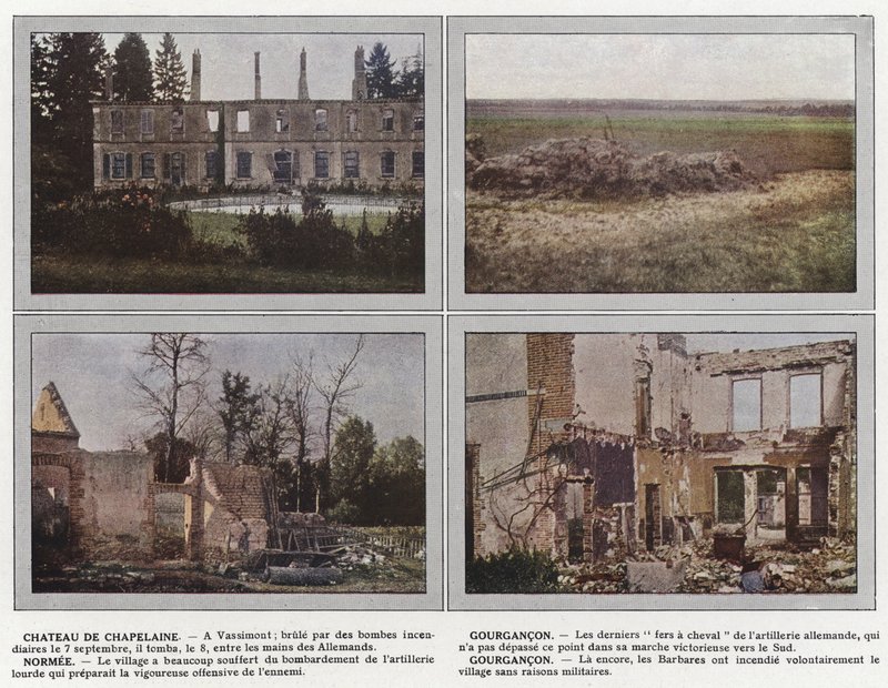 Chateau de Chapelaine, Gourgancon, Normee, Gourgancon de Jules Gervais Courtellemont