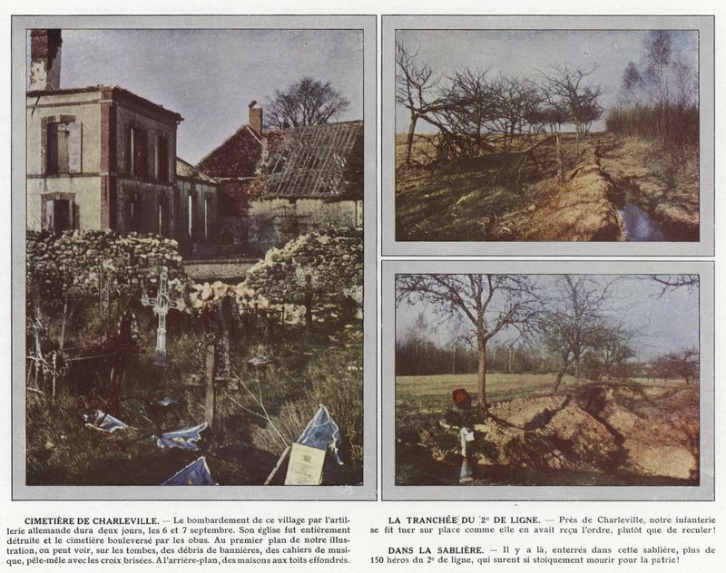 Cementerio de Charleville, La Trinchera del 2º de Línea, en la Cantera de Arena de Jules Gervais Courtellemont