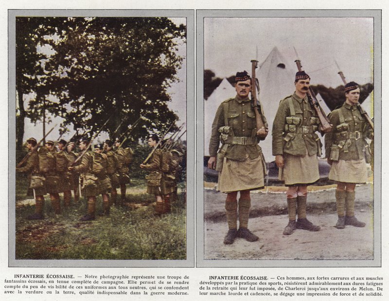 Infantería Escocesa de Jules Gervais Courtellemont