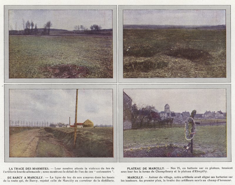 La Huella de las Marmitas, Plateau de Marcilly, De Barcy a Marcilly, Marcilly de Jules Gervais Courtellemont