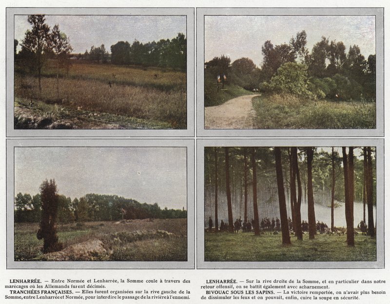 Lenharree, Lenharree, Trincheras francesas, vivac bajo los abetos de Jules Gervais Courtellemont
