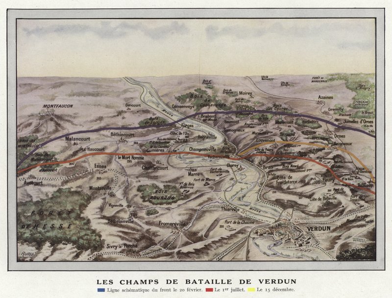 Los Campos de Batalla de Verdún de Jules Gervais Courtellemont