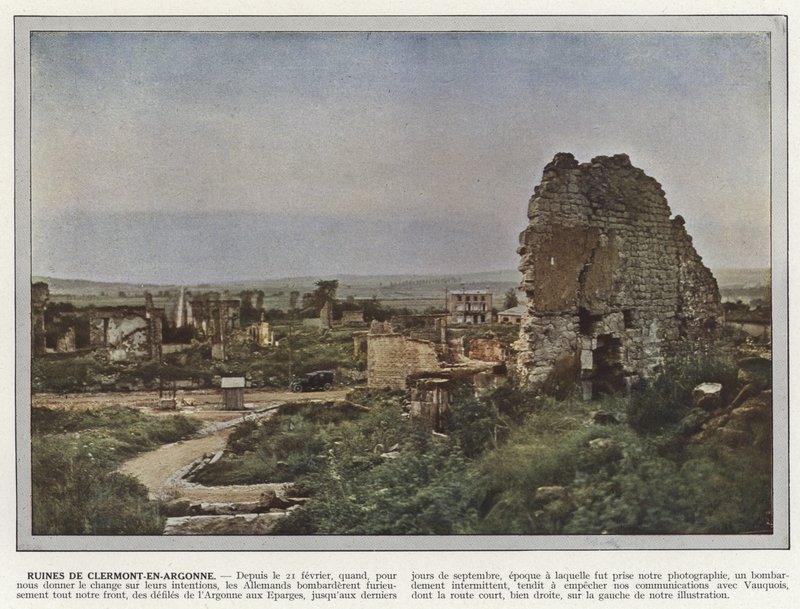 Ruinas de Clermont-En-Argonne de Jules Gervais Courtellemont